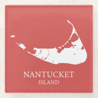Nantucket Island Map nantucket red