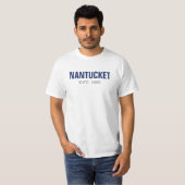 Nantucket Island Massachusetts Est 1659 T - Shirt (Vorne ganz)