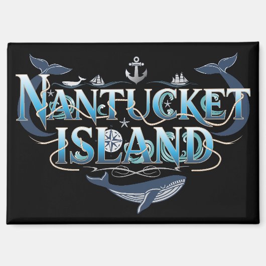 Nantucket Island Massachusetts Magnet (Vorderseite)