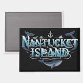 Nantucket Island Massachusetts Magnet (Vorderseite/Rückseite)