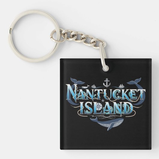 Nantucket Island Massachusetts Schlüsselanhänger (Vorderseite)