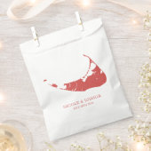 Nantucket Island Wedding Nantucket Red Napkins Geschenktütchen (Ausgeschnitten)