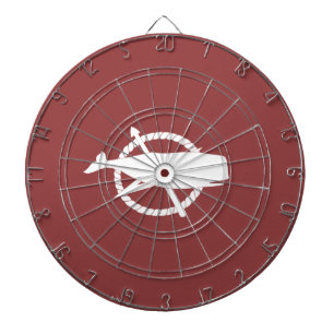 Nantucket Island Whale Flag Dart Board Dartscheibe