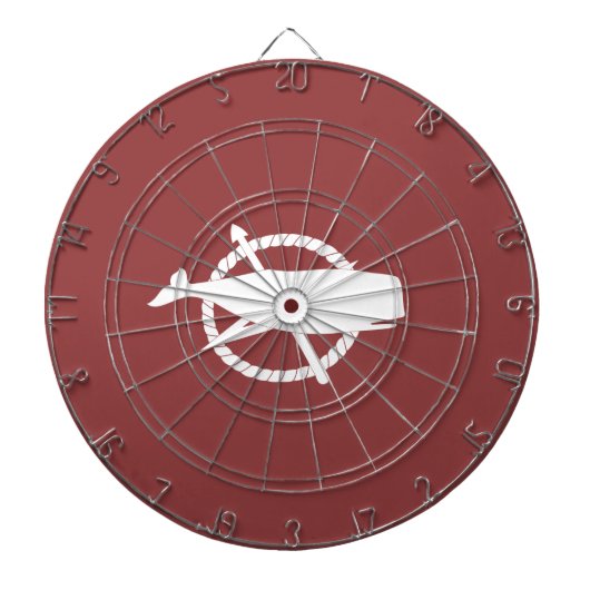 Nantucket Island Whale Flag Dart Board Dartscheibe (vorne)