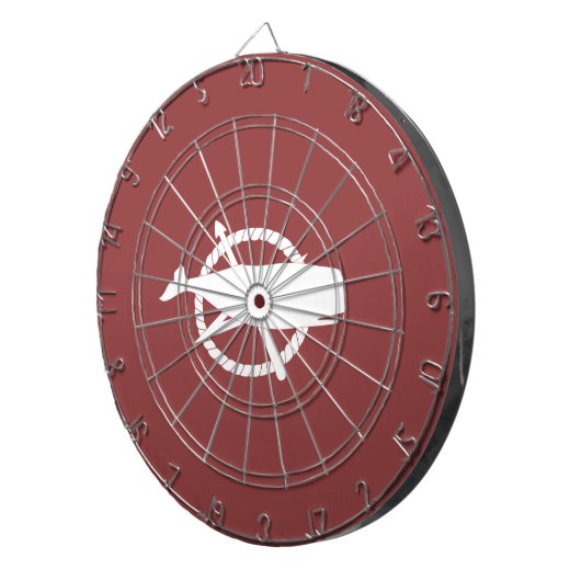 Nantucket Island Whale Flag Dart Board Dartscheibe (Vorderseite rechts)