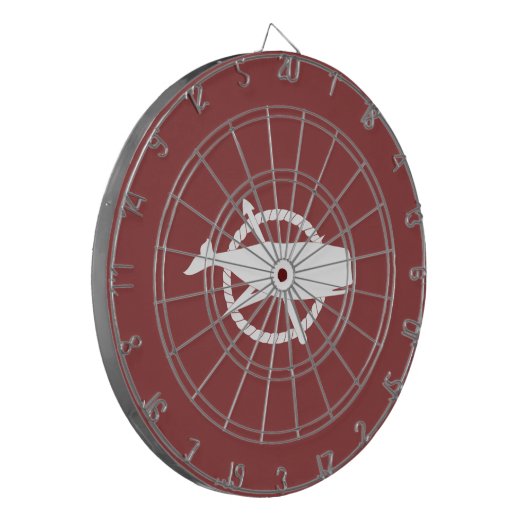 Nantucket Island Whale Flag Dart Board Dartscheibe (Vorderseite Links)