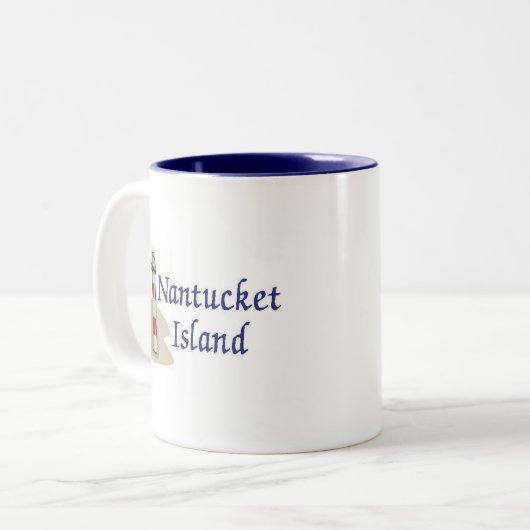 Nantucket Island Zweifarbige Tasse (Vorderseite Links)