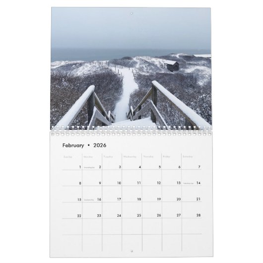 Nantucket-Kalender 2025 Kalender (Feb 2026)