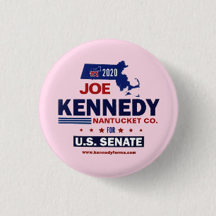 Nantucket Landkreis für Joe Kennedy 2020 Button