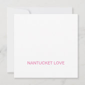 Nantucket-Liebe Bright Bold Stripe FlatCard (leer) (Rückseite)