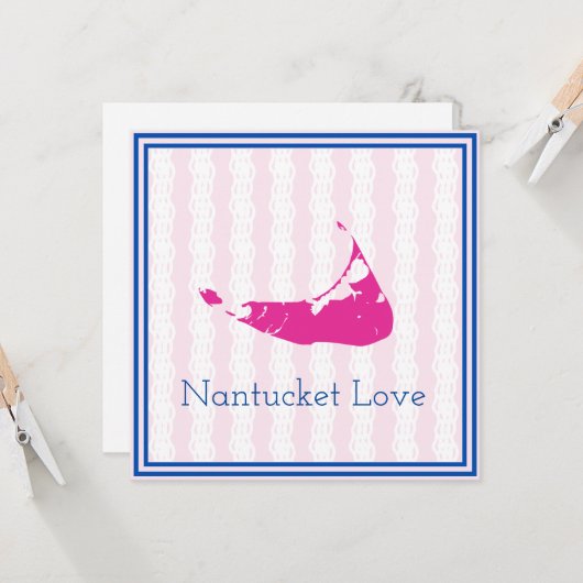 Nantucket Liebe Sailor's Bracelet Flat Greeting Ca Karte (Vorderseite/Rückseite Beispiel)