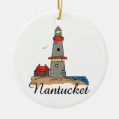 NANTUCKET LIGHTHOUSE KERAMIKORNAMENT (Vorne)