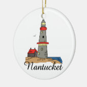 NANTUCKET LIGHTHOUSE KERAMIKORNAMENT (Links)