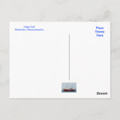 Nantucket MA Cape Cod Boat in Hafen Post Card Postkarte (Rückseite)