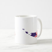 Nantucket MA - Karten-Entwurf Kaffeetasse (VorderseiteRechts)
