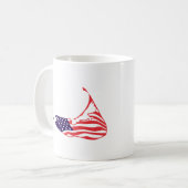 Nantucket MA - Karten-Entwurf Kaffeetasse (Vorderseite Links)