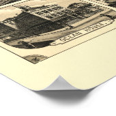 Nantucket, MA Panorama Karte - 1881 Poster (Ecke)