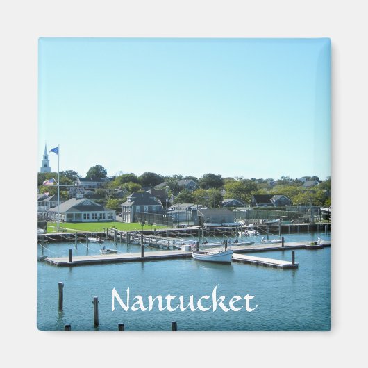 Nantucket Marina Cape Cod MA Kühlschrankmagnet (Vorne)