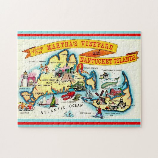 Nantucket Martha's Vineyard 11x14 Puzzle (Horizontal)