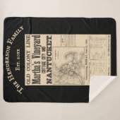 Nantucket Martha's Vineyard 1893 Old Colony RR Sherpadecke (Vorderseite (Horizontal))