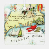 Nantucket Martha's Vineyard Ornament Aus Metall (Rückseite)