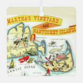 Nantucket Martha's Vineyard Ornament Aus Metall (Vorderseite)