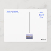 Nantucket Mass Brandt Point Lighthouse Post Card Postkarte (Rückseite)