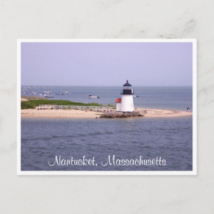 Nantucket Mass Brandt Point Lighthouse Post Card Postkarte