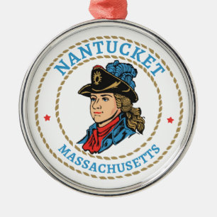 Nantucket Massachusetts Colonial Ornament Aus Metall