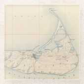 Nantucket, Massachusetts Glasuntersetzer (Vorderseite)
