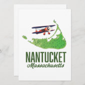 Nantucket Massachusetts Karte (Vorne/Hinten)