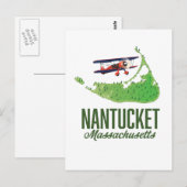 Nantucket Massachusetts Karte (Vorne/Hinten)