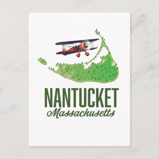 Nantucket Massachusetts Karte (Vorderseite)