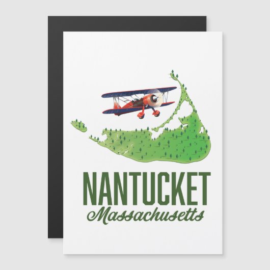 Nantucket Massachusetts Karte (Vorne/Hinten)