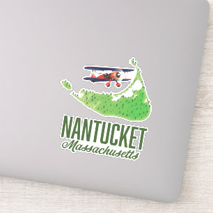 Nantucket Massachusetts Karte Aufkleber