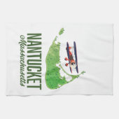 Nantucket Massachusetts Karte Geschirrtuch (Horizontal)
