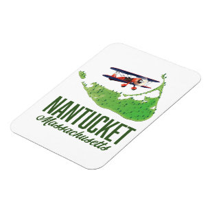 Nantucket Massachusetts Karte Magnet