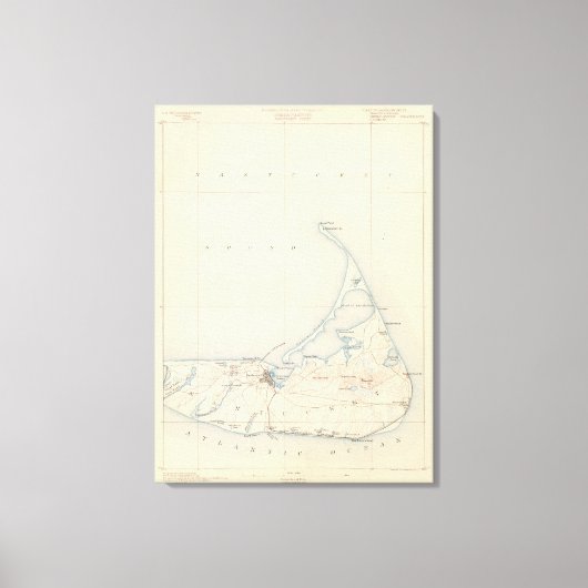 Nantucket, Massachusetts Leinwanddruck (Vorderseite)