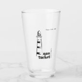 Nantucket Massachusetts Leuchtturm Bier Glas (Vorderseite)