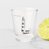 Nantucket Massachusetts Leuchtturm Schnapsglas (Vorderseite)