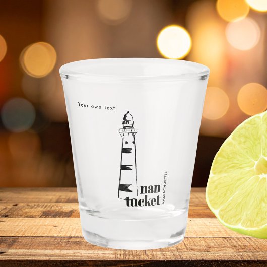 Nantucket Massachusetts Leuchtturm Schnapsglas
