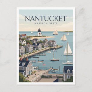 Nantucket Massachusetts Postkarte