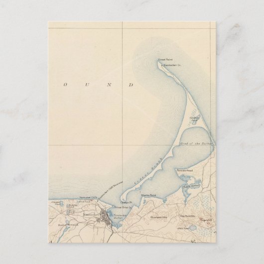 Nantucket, Massachusetts Postkarte (Vorderseite)