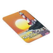 Nantucket Massachusetts Reiseplakat Magnet (Rechte Seite)