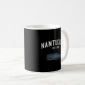 Nantucket Massachusetts Style Whale Kaffeetasse (VorderseiteRechts)