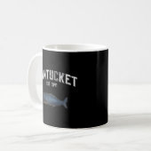 Nantucket Massachusetts Style Whale Kaffeetasse (Vorderseite Links)