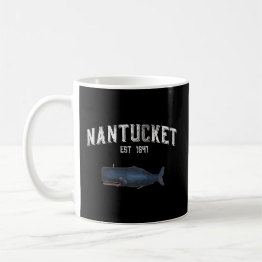 Nantucket Massachusetts Style Whale Kaffeetasse (Links)