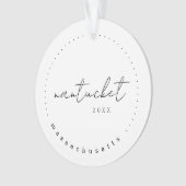 Nantucket, Massachusetts Travel Vereinte Staaten Ornament (Vorderseite)