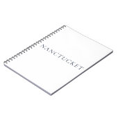 Nantucket Notizbuch | Preppy Küstenjournal Notizblock (Linke Seite)