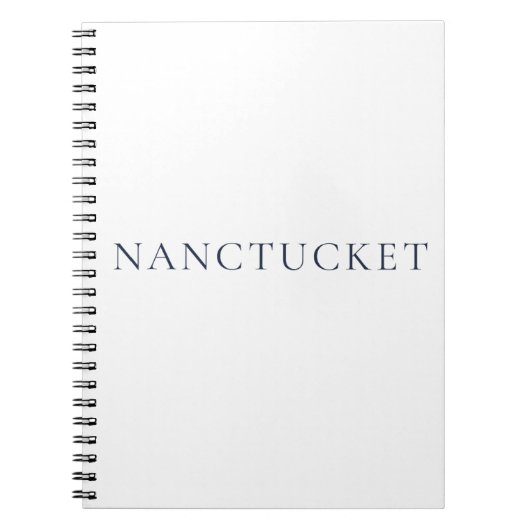Nantucket Notizbuch | Preppy Küstenjournal Notizblock (Vorderseite)